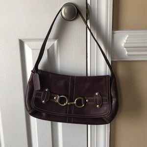 Eggplant colored Genuine Coach Purse